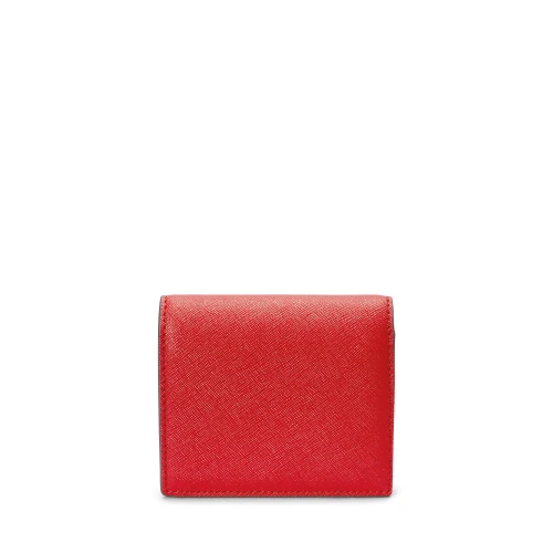Πορτοφόλι Compact Crosshatch Leather Lauren Ralph Lauren