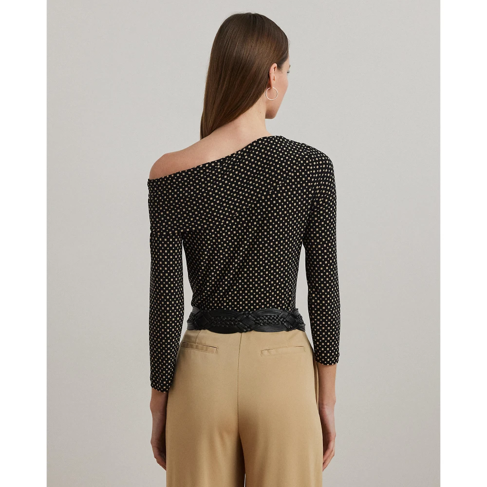 Γυναικείο Μπλουζάκι Off-the-Shoulder με Γεωμετρικό Μοτίβο – Lauren Ralph Lauren