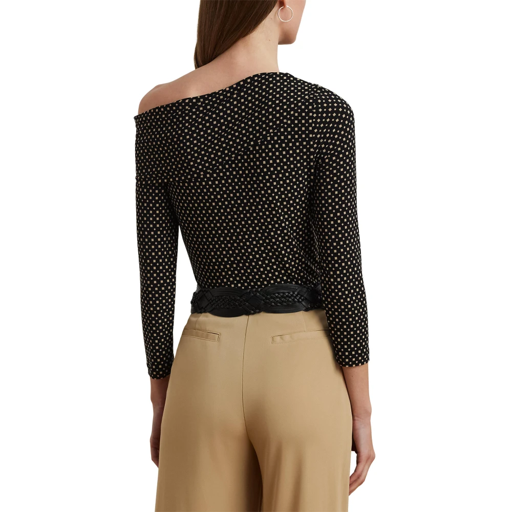 Γυναικείο Μπλουζάκι Off-the-Shoulder με Γεωμετρικό Μοτίβο – Lauren Ralph Lauren