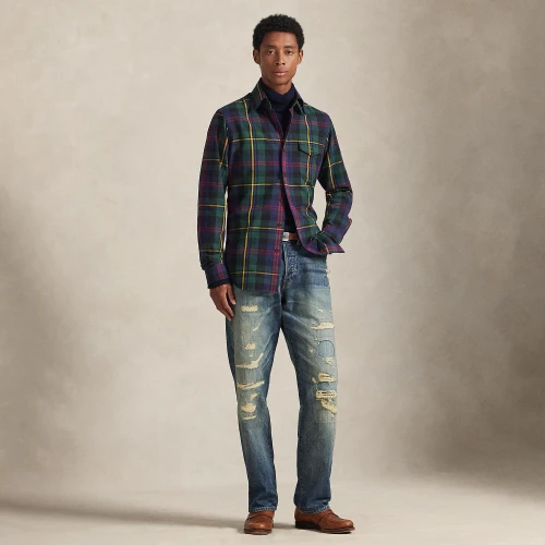 Καρό Πουκάμισο Oxford σε Κλασική Γραμμή Polo Ralph Lauren