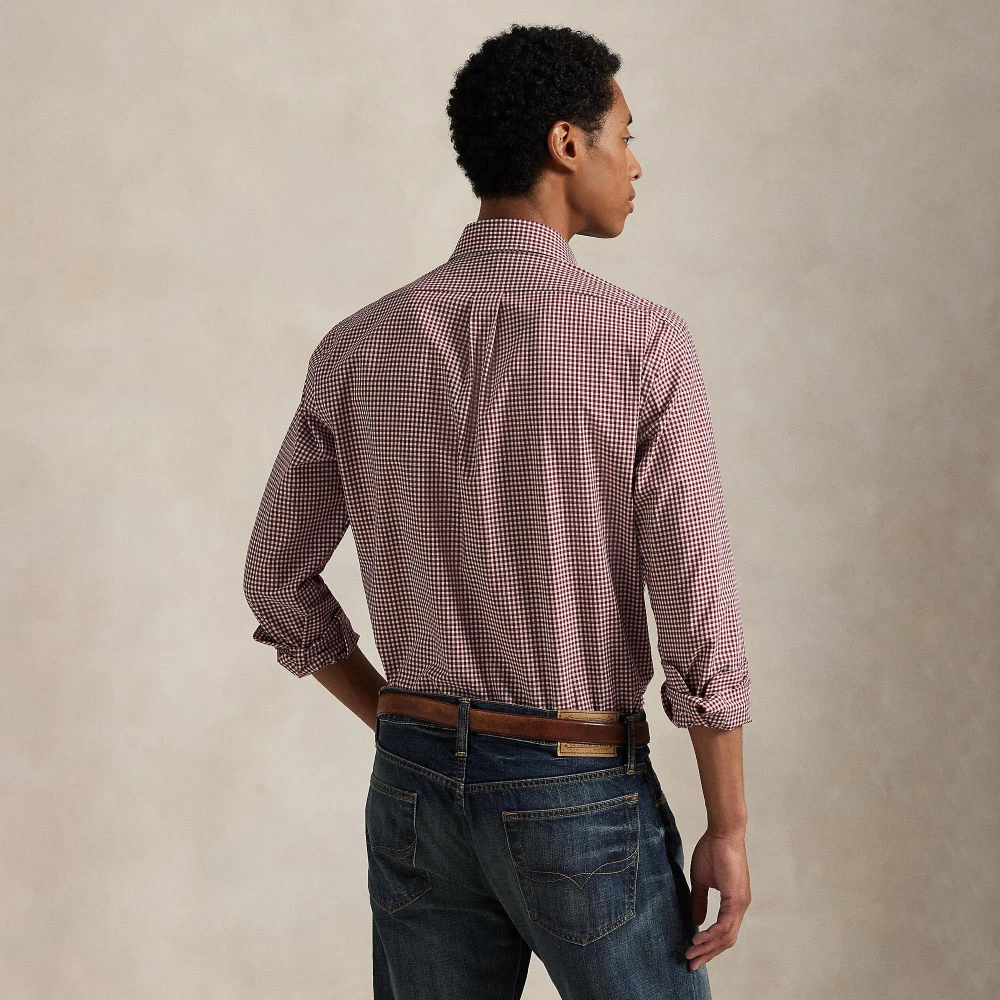 Πουκάμισο Custom Fit Gingham από ελαστική ποπλίνα Polo Ralph Lauren