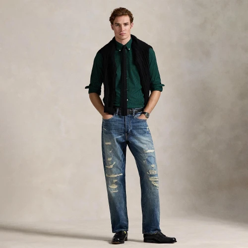 Πουκάμισο Custom Fit Plaid από βαμβακερό twill Polo Ralph Lauren