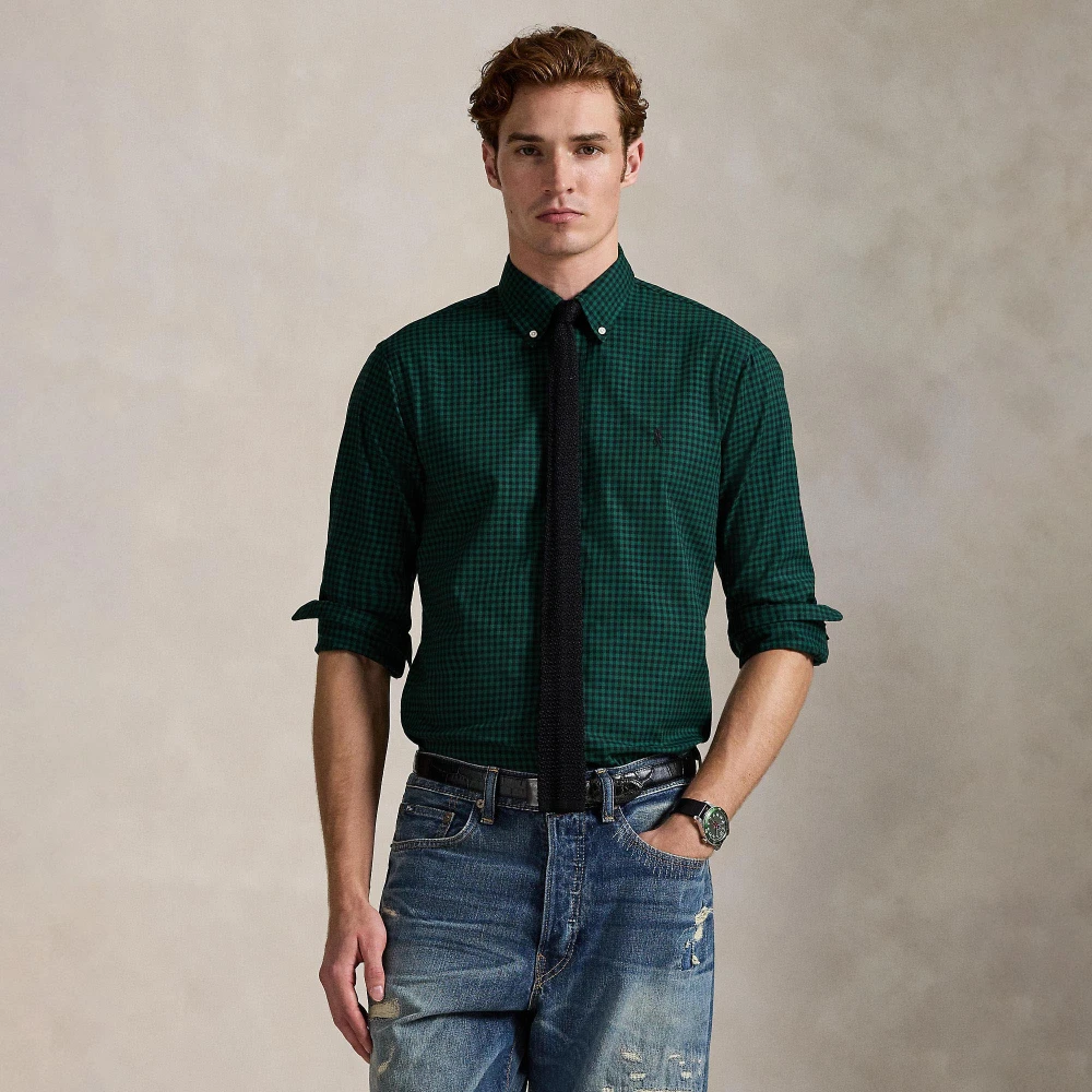 Πουκάμισο Custom Fit Plaid από βαμβακερό twill Polo Ralph Lauren