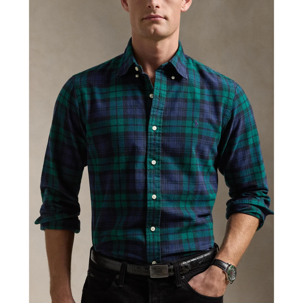 Πουκάμισο Custom Fit Plaid από βουρτσισμένο Oxford Polo Ralph Lauren