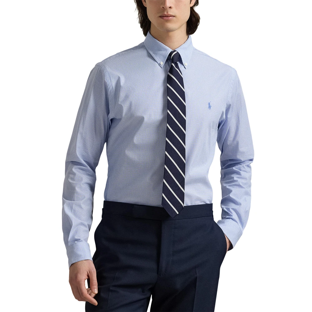 Πουκάμισο Custom Fit Houndstooth από ελαστική ποπλίνα Polo Ralph Lauren