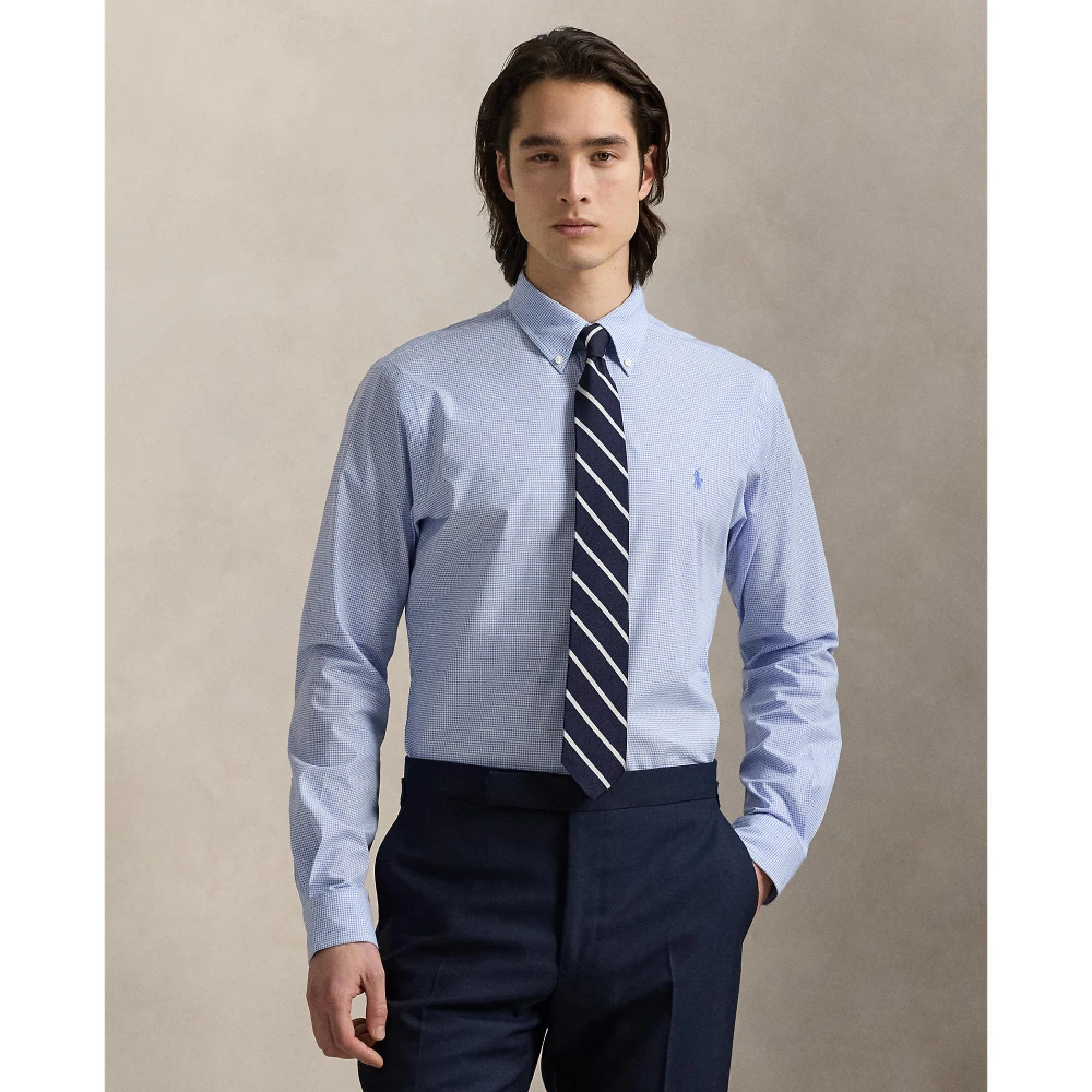 Πουκάμισο Custom Fit Houndstooth από ελαστική ποπλίνα Polo Ralph Lauren