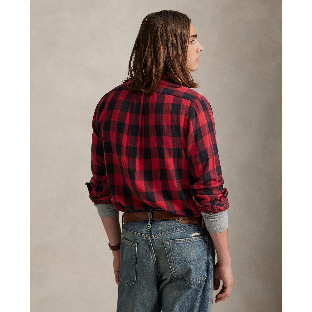 Πουκάμισο Custom Fit Καρό με Διπλής Όψης Ύφασμα Polo Ralph Lauren