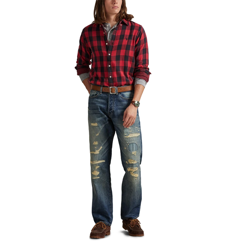 Πουκάμισο Custom Fit Καρό με Διπλής Όψης Ύφασμα Polo Ralph Lauren