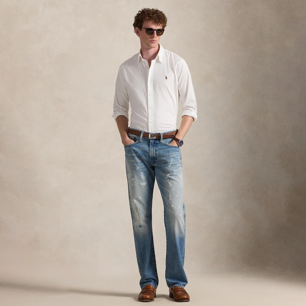Πουκάμισο Custom Fit Stretch από Oxford Polo Ralph Lauren