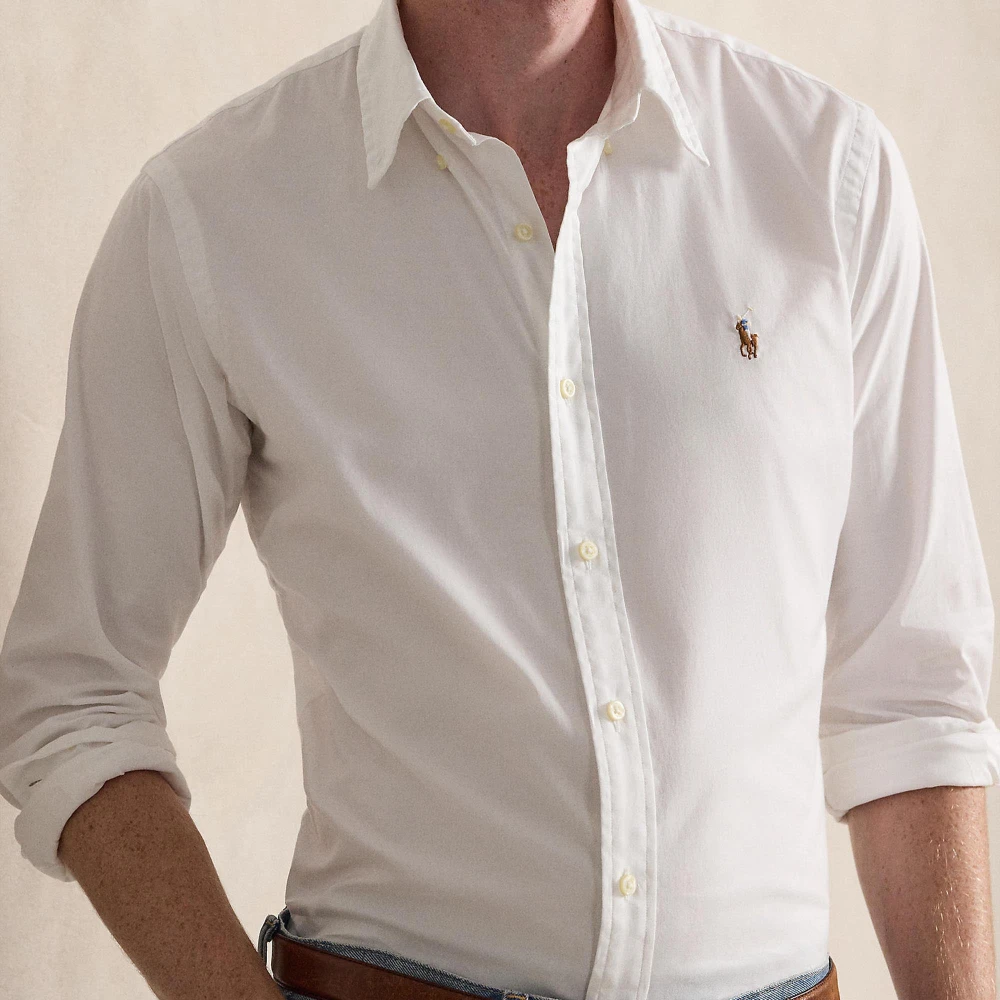 Πουκάμισο Custom Fit Stretch από Oxford Polo Ralph Lauren