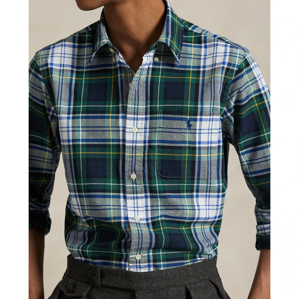 Πουκάμισο Custom Fit Plaid από Oxford Polo Ralph Lauren