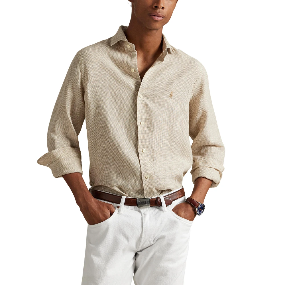 Πουκάμισο Custom Fit από λινό Polo Ralph Lauren
