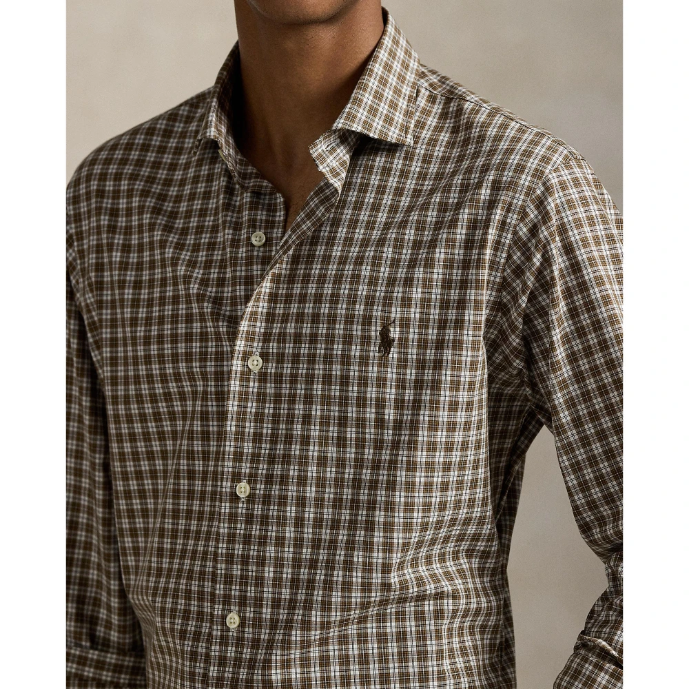 Πουκάμισο Custom Fit Plaid από ελαστική ποπλίνα Polo Ralph Lauren