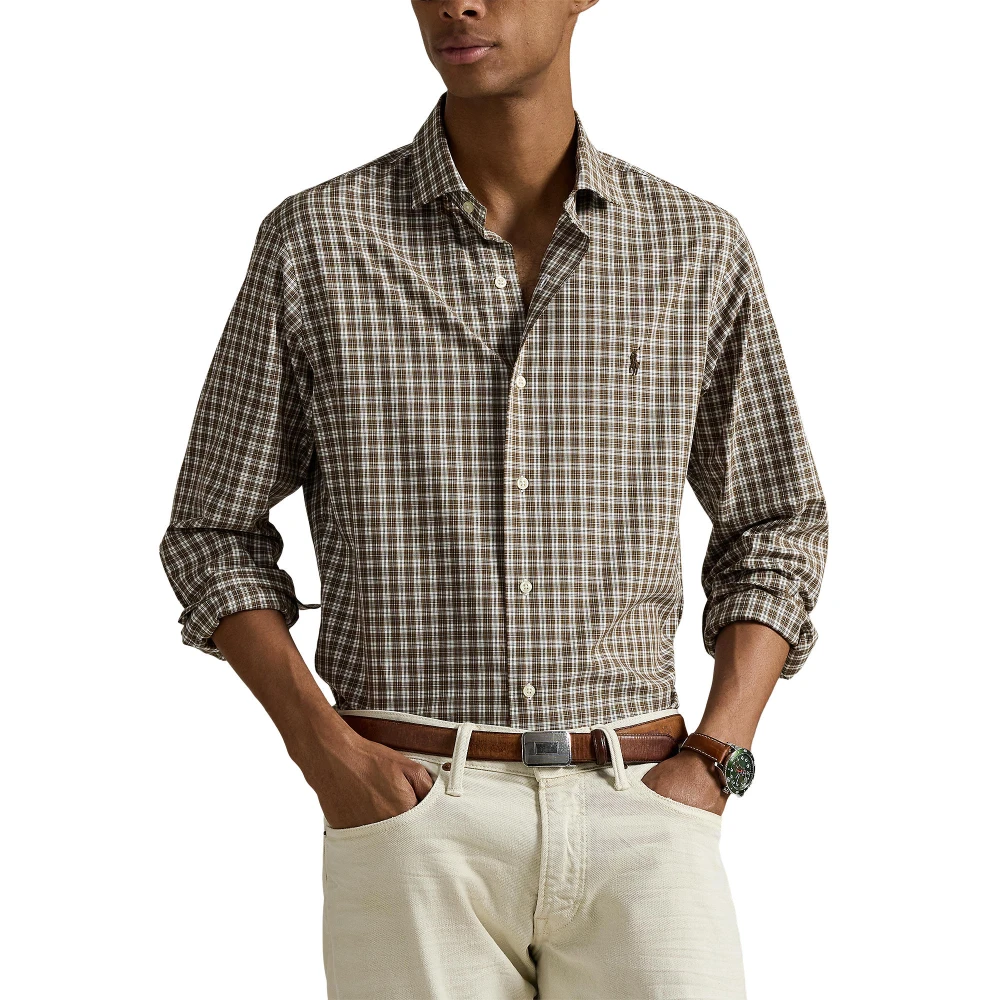 Πουκάμισο Custom Fit Plaid από ελαστική ποπλίνα Polo Ralph Lauren