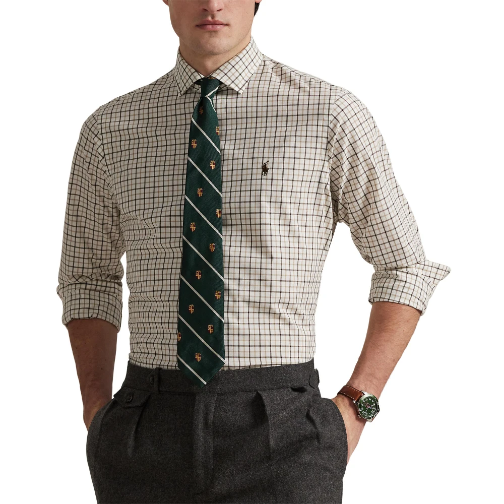 Πουκάμισο Custom Fit Plaid από ελαστική ποπλίνα Polo Ralph Lauren