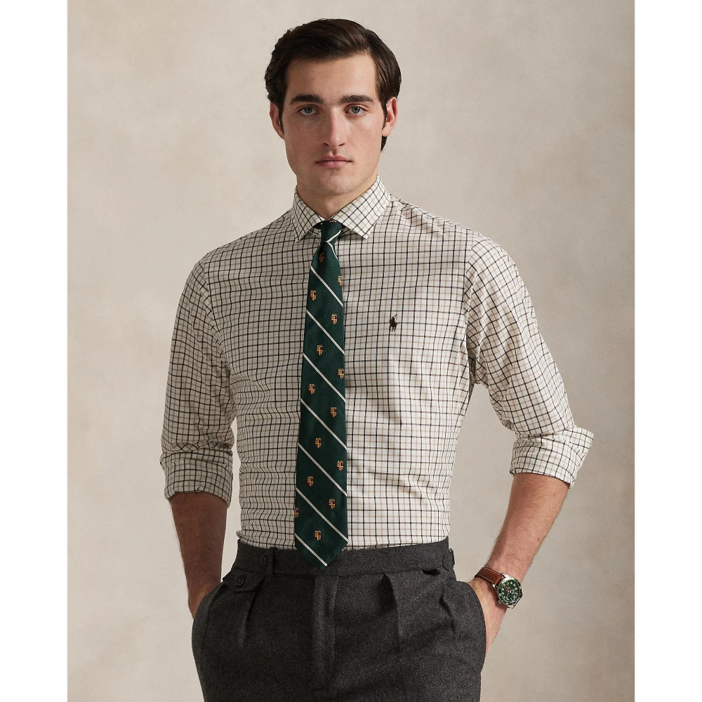 Πουκάμισο Custom Fit Plaid από ελαστική ποπλίνα Polo Ralph Lauren