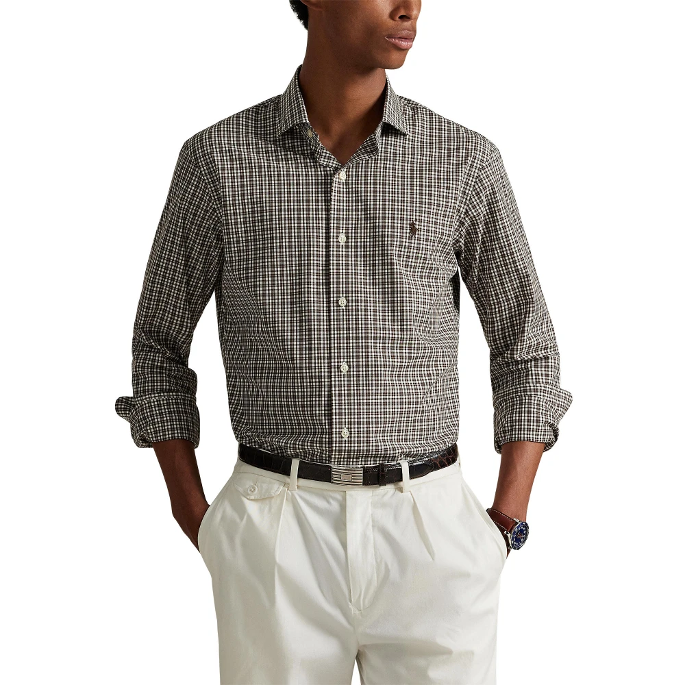Πουκάμισο Custom Fit Plaid από ελαστική ποπλίνα Polo Ralph Lauren