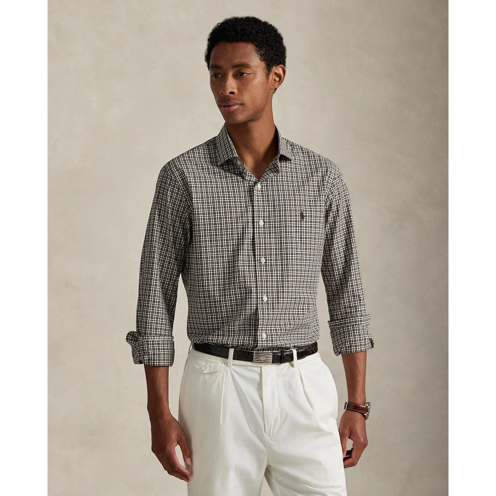 Πουκάμισο Custom Fit Plaid από ελαστική ποπλίνα Polo Ralph Lauren