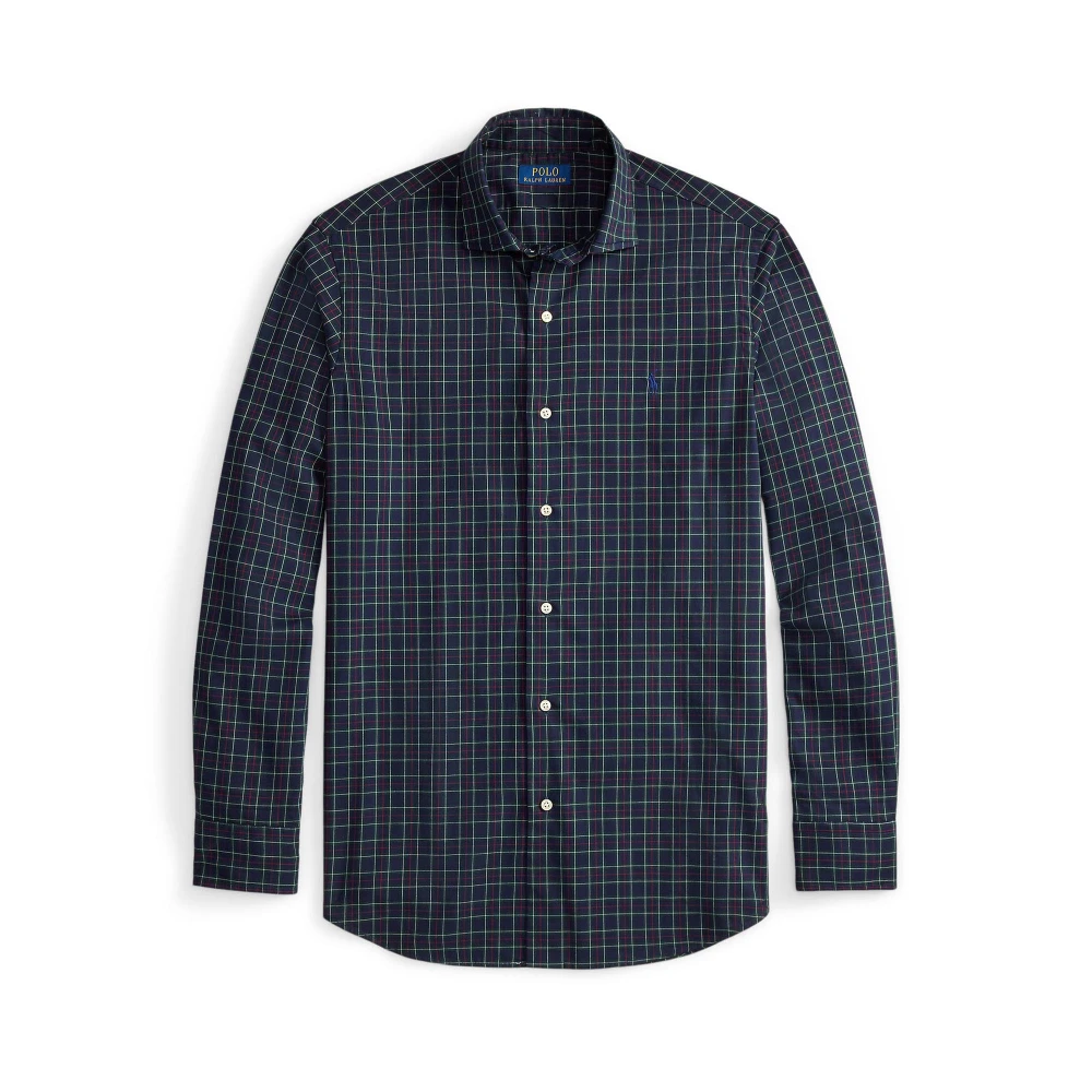 Καρό Πουκάμισο από Twill σε Γραμμή Custom Fit Polo Ralph Lauren