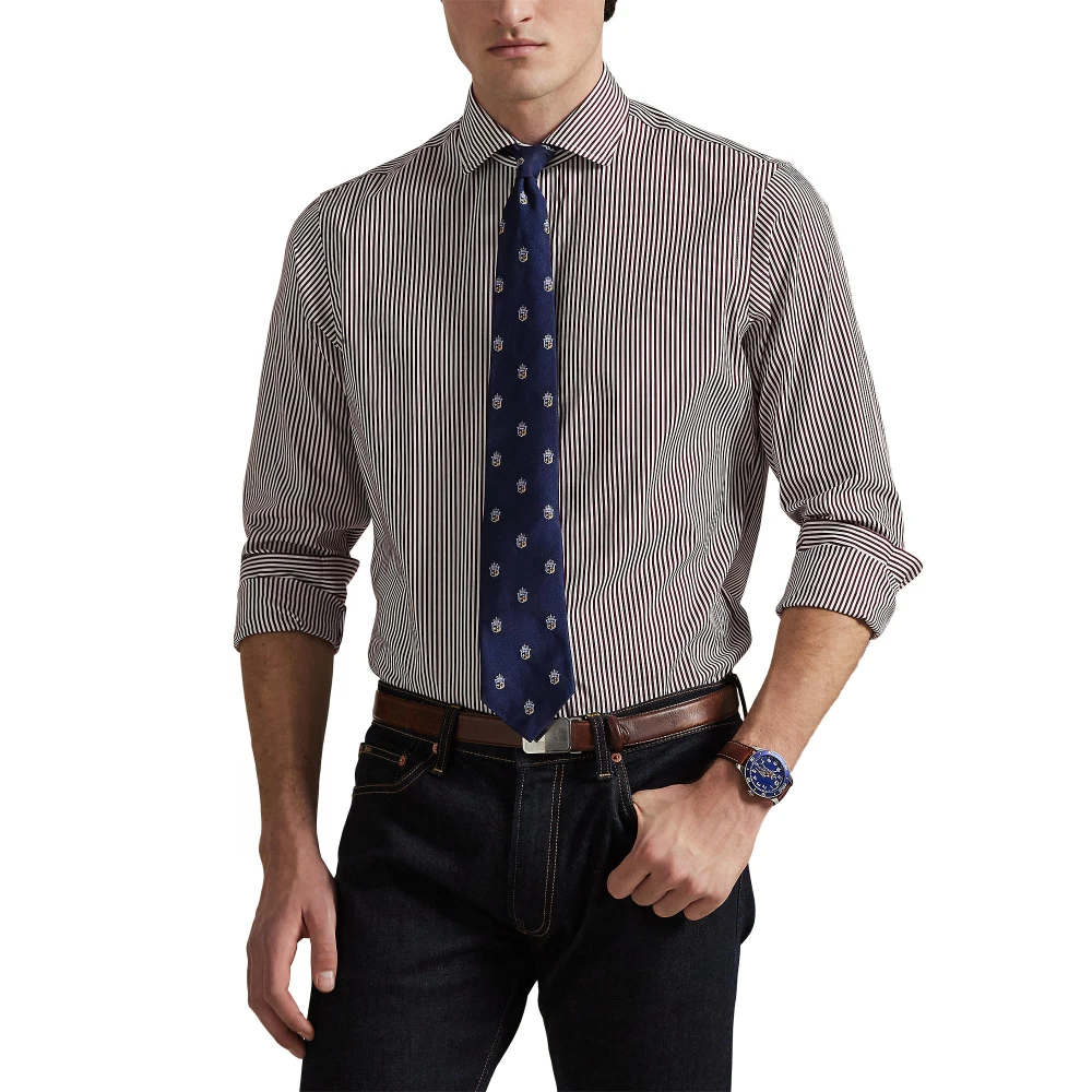 Πουκάμισο Custom Fit Striped από ποπλίνα Polo Ralph Lauren