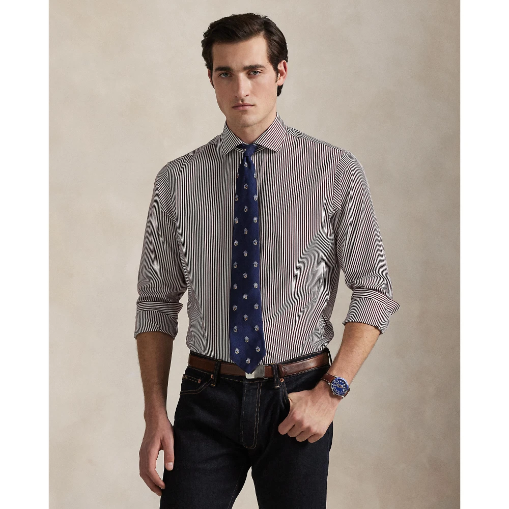 Πουκάμισο Custom Fit Striped από ποπλίνα Polo Ralph Lauren