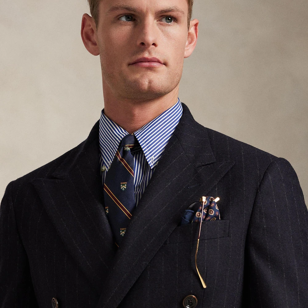 Κοστούμι Polo Tailored με ρίγες από μάλλινο ύφασμα Polo Ralph Lauren