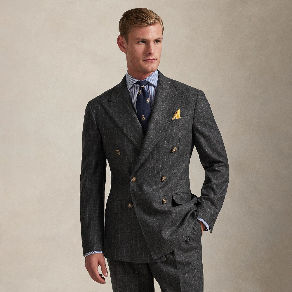 Κοστούμι Polo Tailored με ρίγες από μάλλινο ύφασμα Polo Ralph Lauren