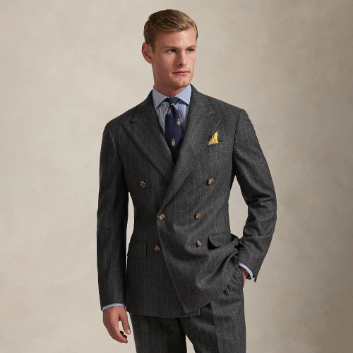 Κοστούμι Polo Tailored με ρίγες από μάλλινο ύφασμα Polo Ralph Lauren