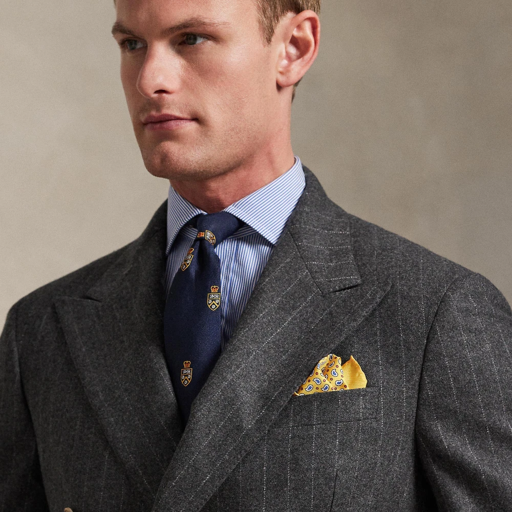Κοστούμι Polo Tailored με ρίγες από μάλλινο ύφασμα Polo Ralph Lauren