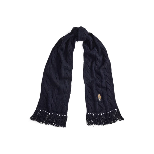 Κασκόλ Polo Bear με Πλέξη Cable από Μάλλινο Μείγμα Polo Ralph Lauren