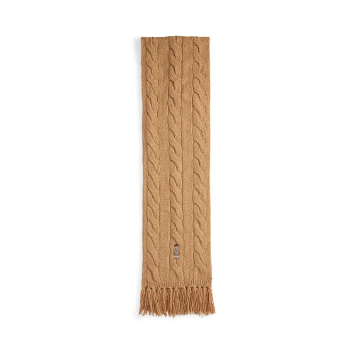 Κασκόλ Polo Bear με Πλέξη Cable από Μάλλινο Μείγμα Polo Ralph Lauren
