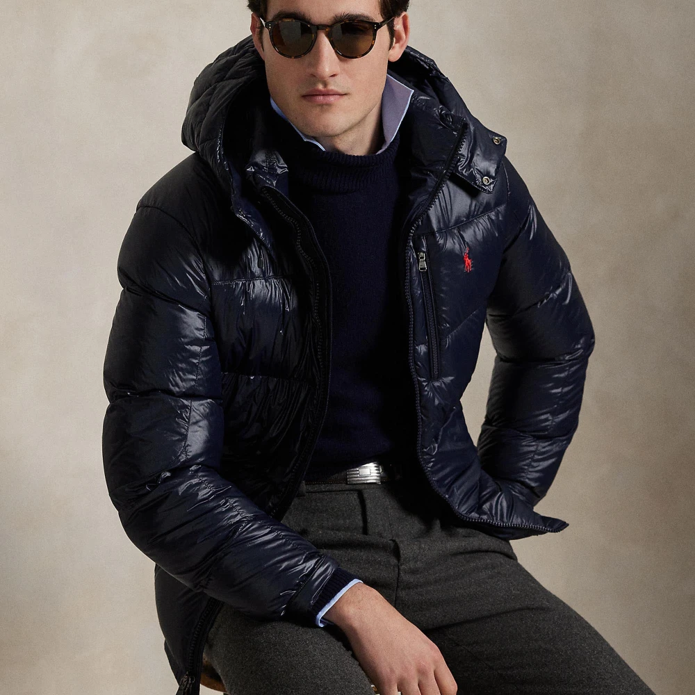 Γυαλιστερό Μπουφάν Gorham με Πούπουλο Polo Ralph Lauren