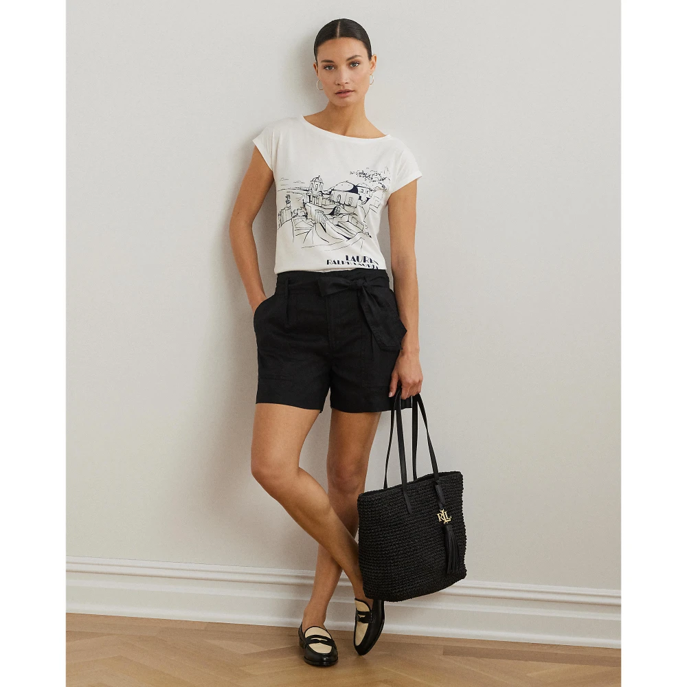 Jersey T-shirt με μείγμα βαμβακιού και γραφικό τύπωμα Lauren Ralph Lauren