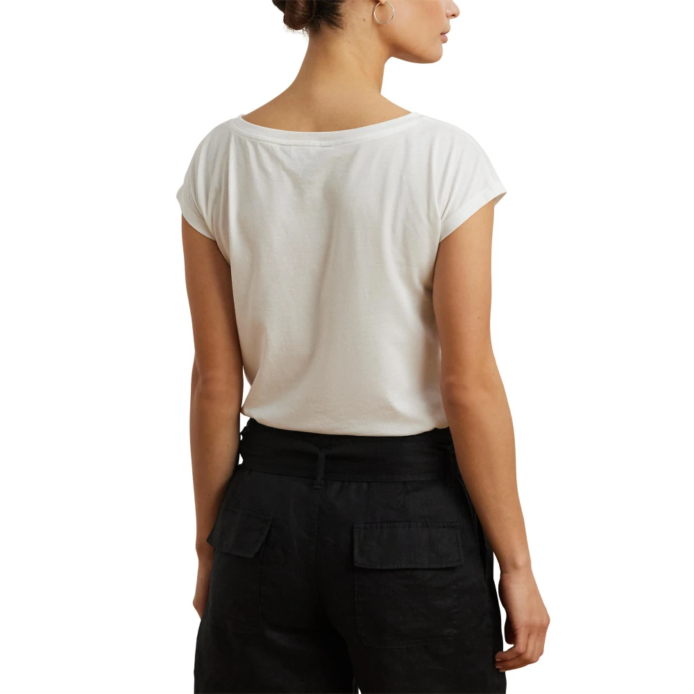 Jersey T-shirt με μείγμα βαμβακιού και γραφικό τύπωμα Lauren Ralph Lauren