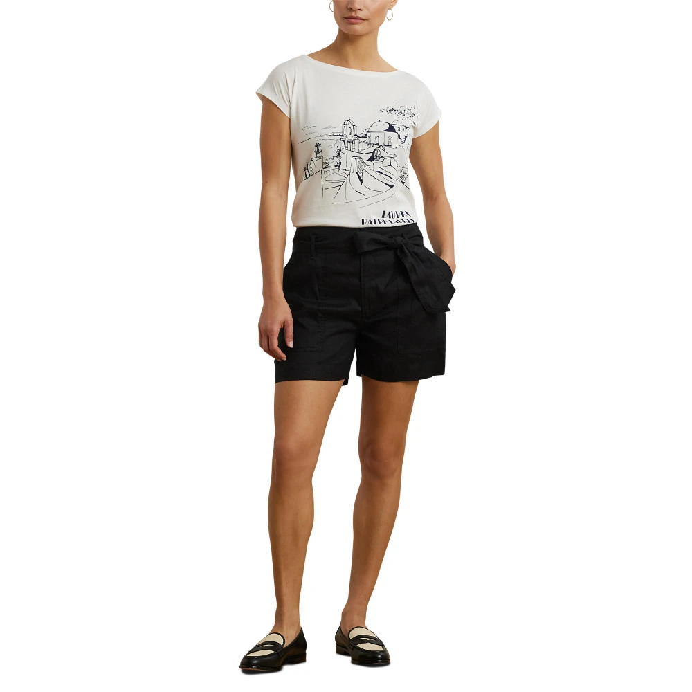 Jersey T-shirt με μείγμα βαμβακιού και γραφικό τύπωμα Lauren Ralph Lauren
