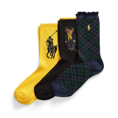 Σετ Δώρου με 3 Ζευγάρια Κάλτσες Crew Polo Bear Polo Ralph Lauren