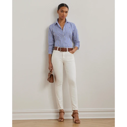 Πουκάμισο Classic Fit με Ρίγες από Ποπλίνα Lauren Ralph Lauren