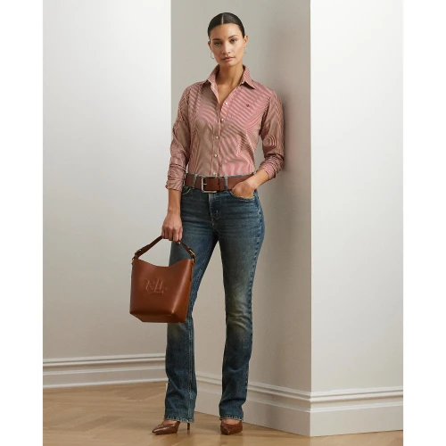 Πουκάμισο Classic Fit με Ρίγες από Ποπλίνα Lauren Ralph Lauren