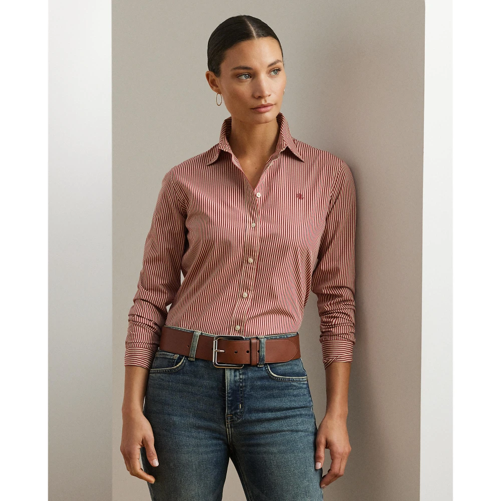 Πουκάμισο Classic Fit με Ρίγες από Ποπλίνα Lauren Ralph Lauren