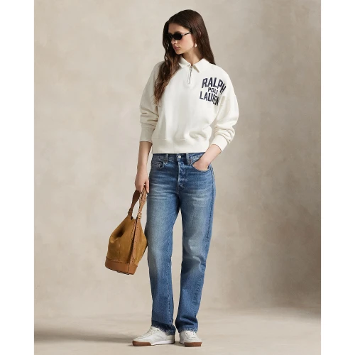 Φούτερ fleece με φερμουάρ στο 1/4 και λογότυπο Polo Ralph Lauren