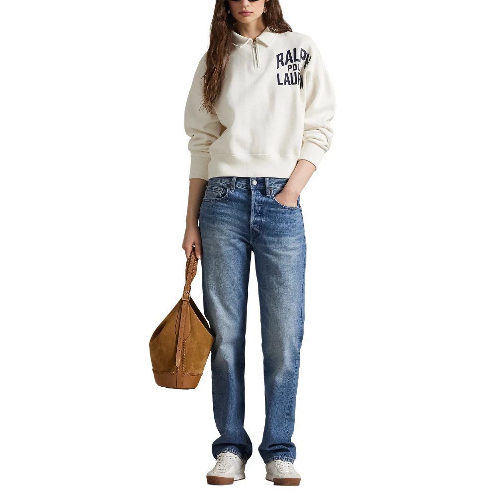 Φούτερ fleece με φερμουάρ στο 1/4 και λογότυπο Polo Ralph Lauren