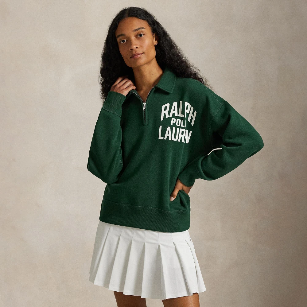 Φούτερ fleece με φερμουάρ στο 1/4 και λογότυπο Polo Ralph Lauren