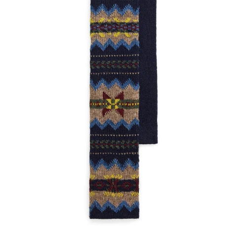 Πλεχτή γραβάτα Fair Isle από μαλλί Polo Ralph Lauren