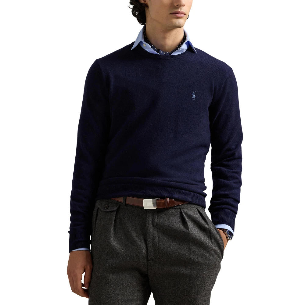 Μάλλινο πουλόβερ με λαιμόκοψη crewneck Polo Ralph Lauren