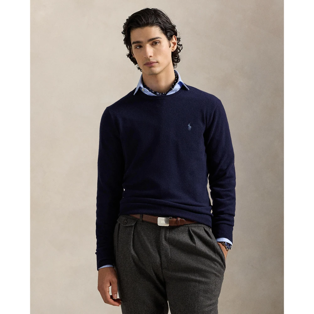 Μάλλινο πουλόβερ με λαιμόκοψη crewneck Polo Ralph Lauren
