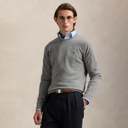Μάλλινο πουλόβερ με λαιμόκοψη crewneck Polo Ralph Lauren