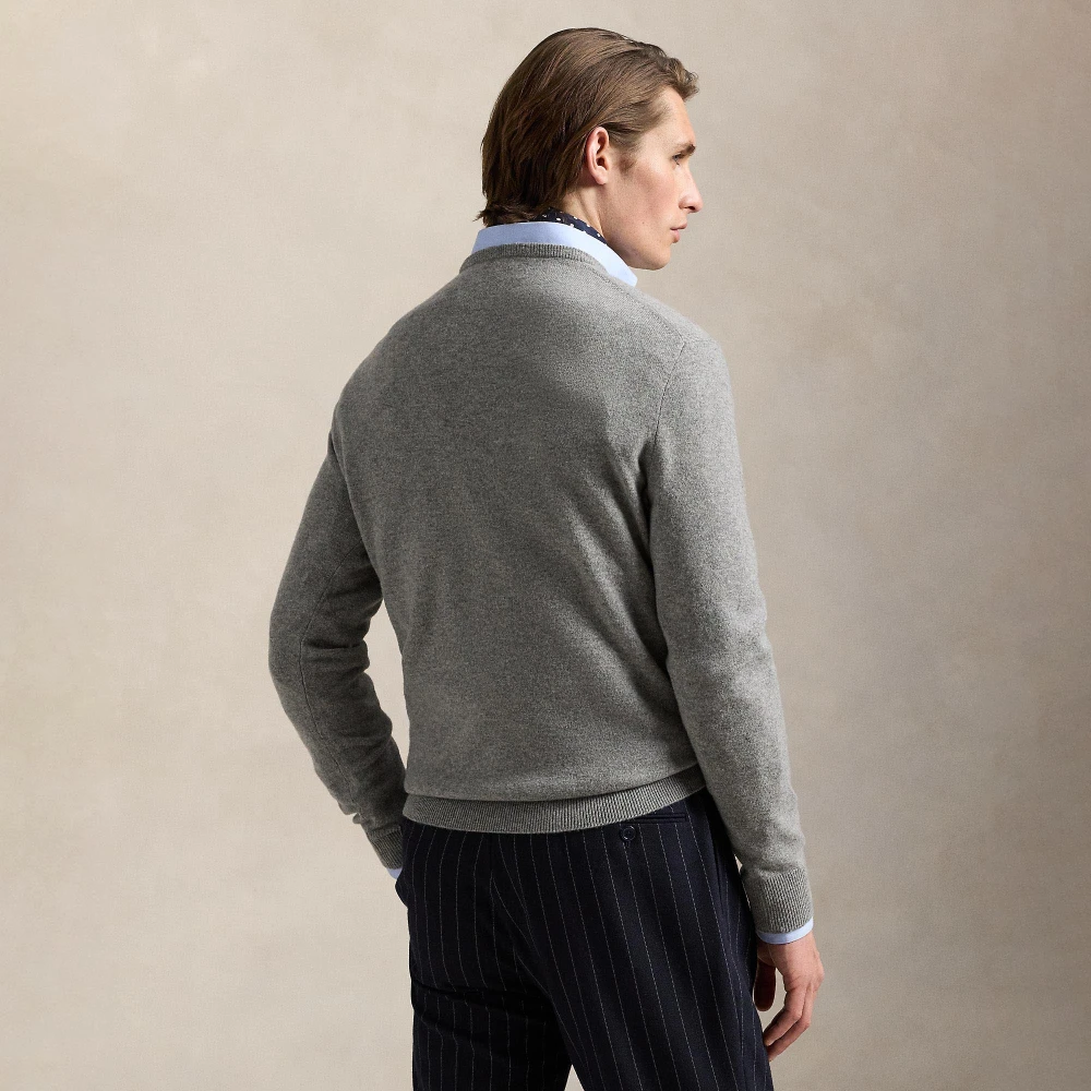 Μάλλινο πουλόβερ με λαιμόκοψη crewneck Polo Ralph Lauren