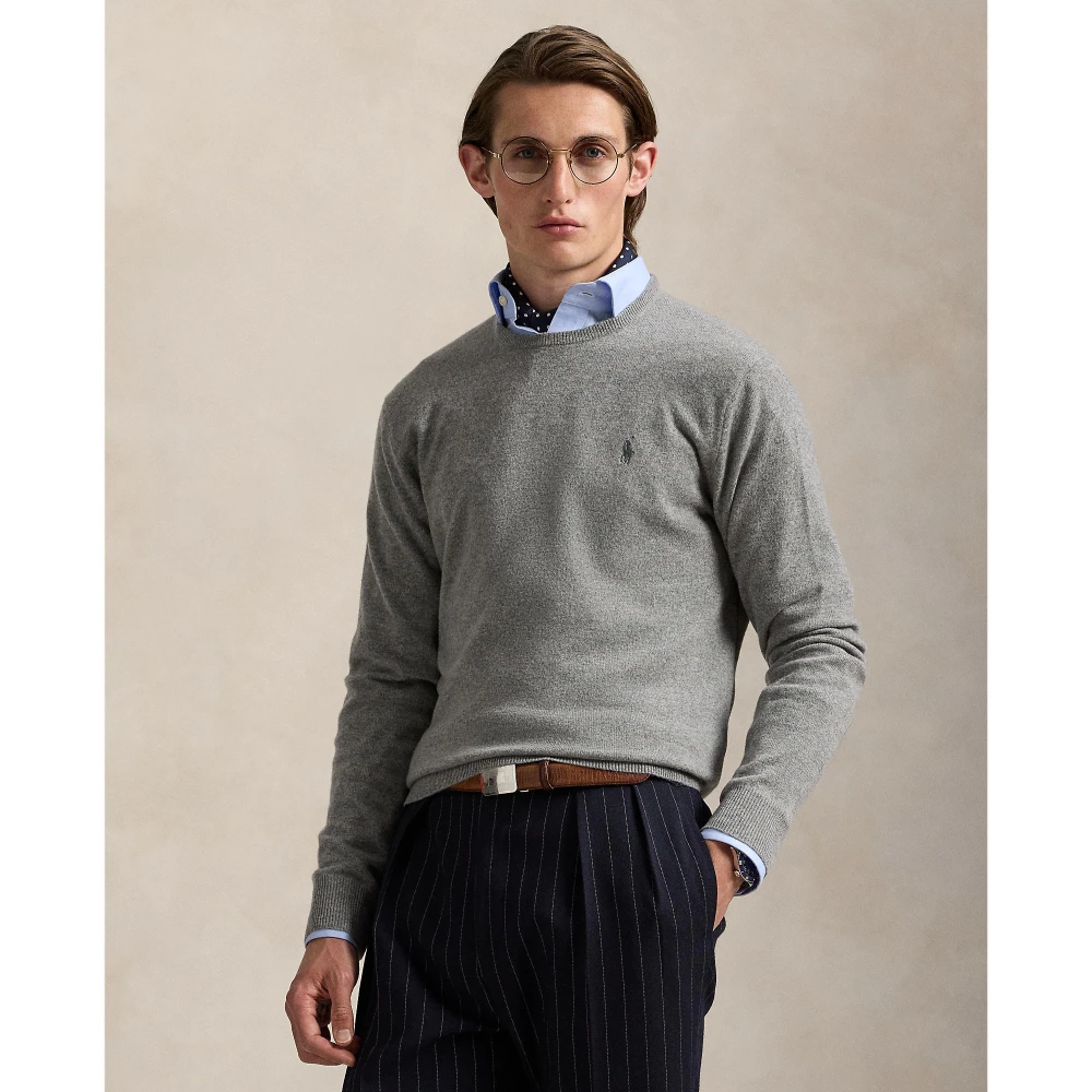 Μάλλινο πουλόβερ με λαιμόκοψη crewneck Polo Ralph Lauren
