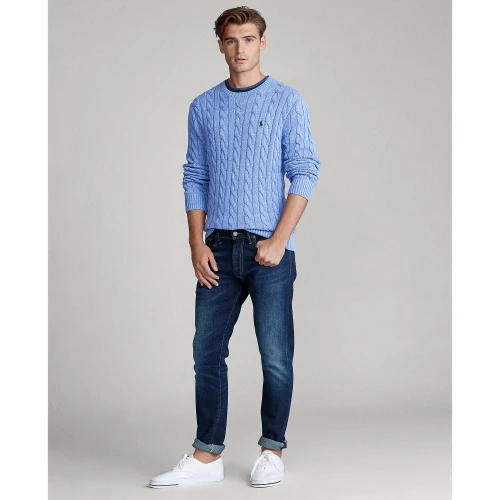 Βαμβακερό πουλόβερ με πλέξη κοτσίδα Polo Ralph Lauren
