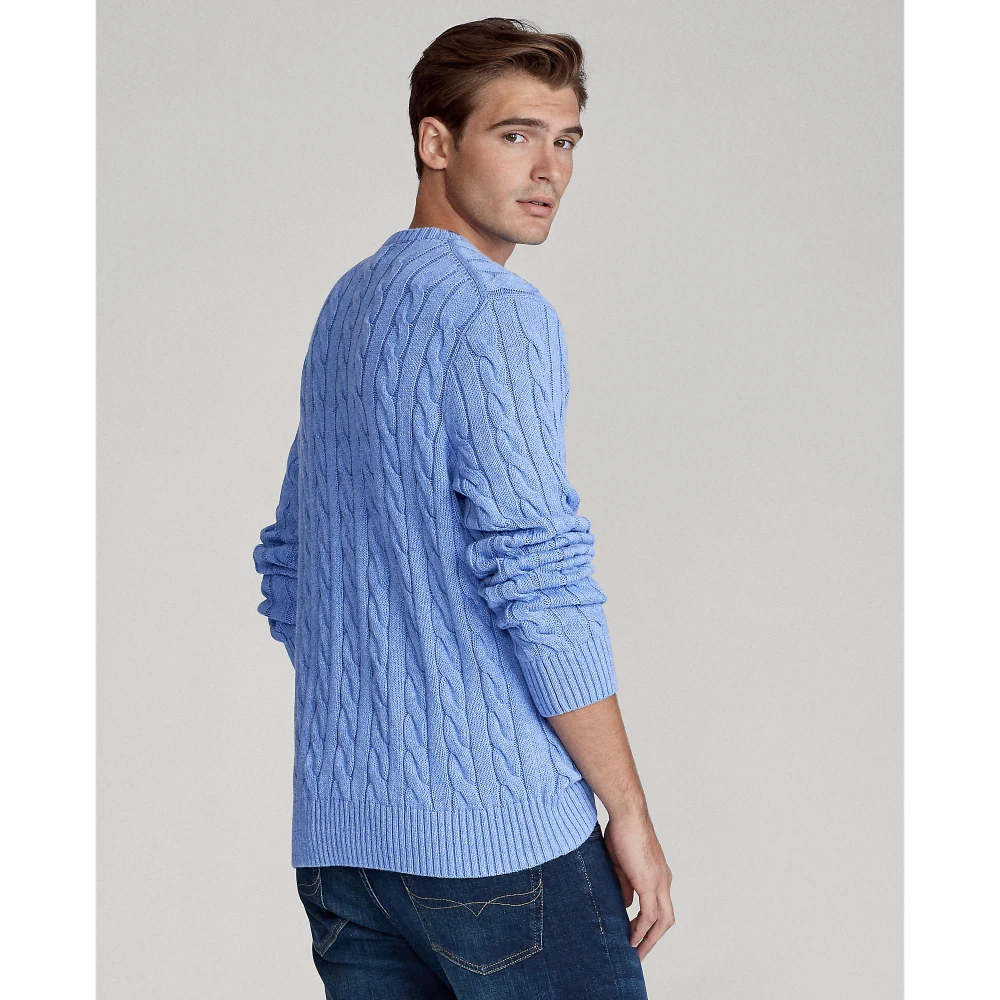 Βαμβακερό πουλόβερ με πλέξη κοτσίδα Polo Ralph Lauren